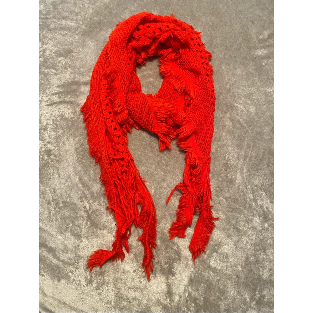 Bright red SCARF 🧣
